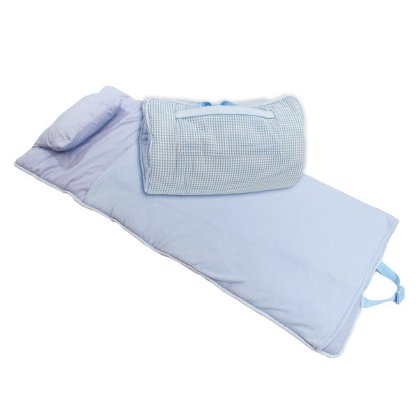 Baby Blue Gingham Nap Roll - Doodlebug's Children's Boutique