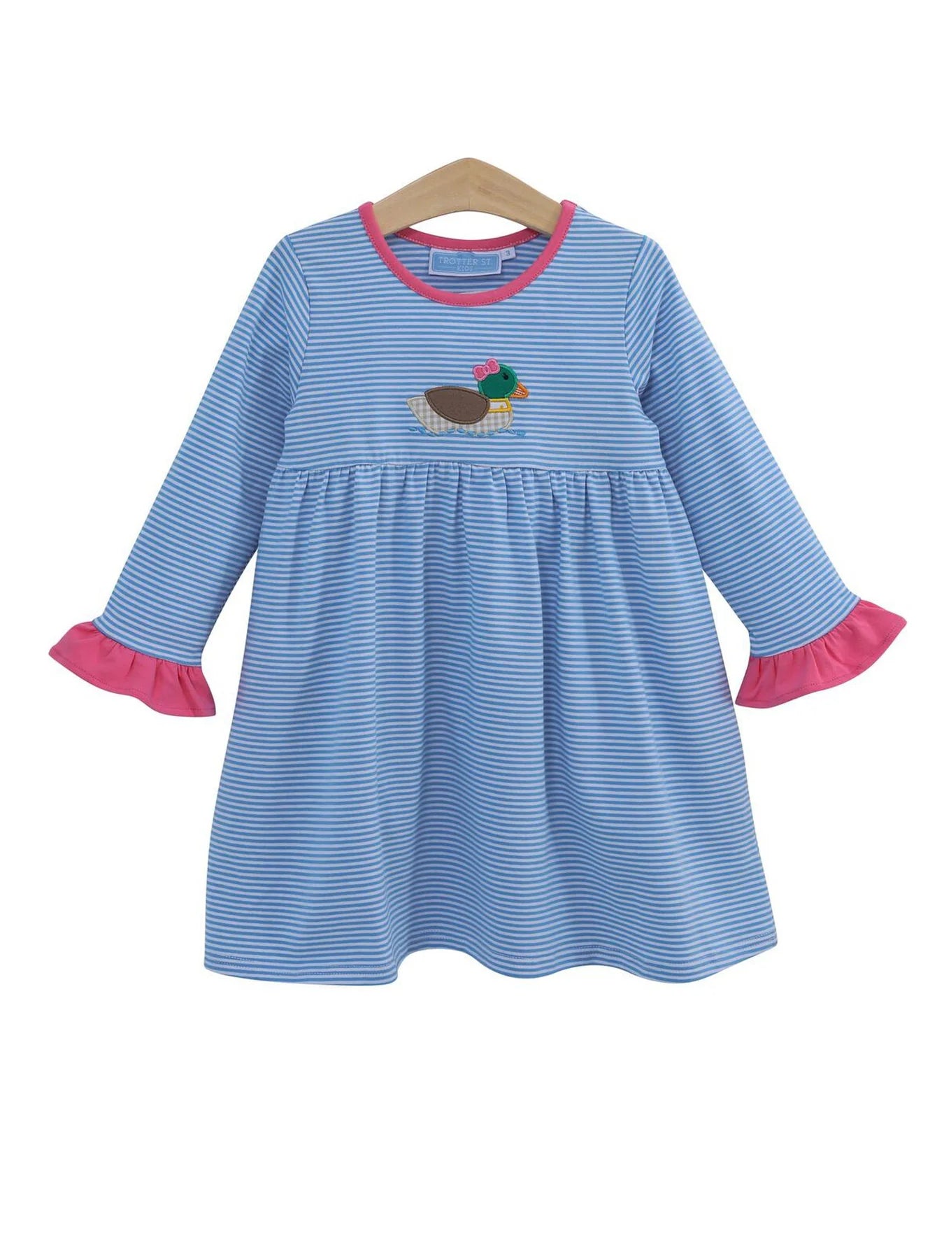 Duck Applique Dress - Doodlebug's Children's Boutique