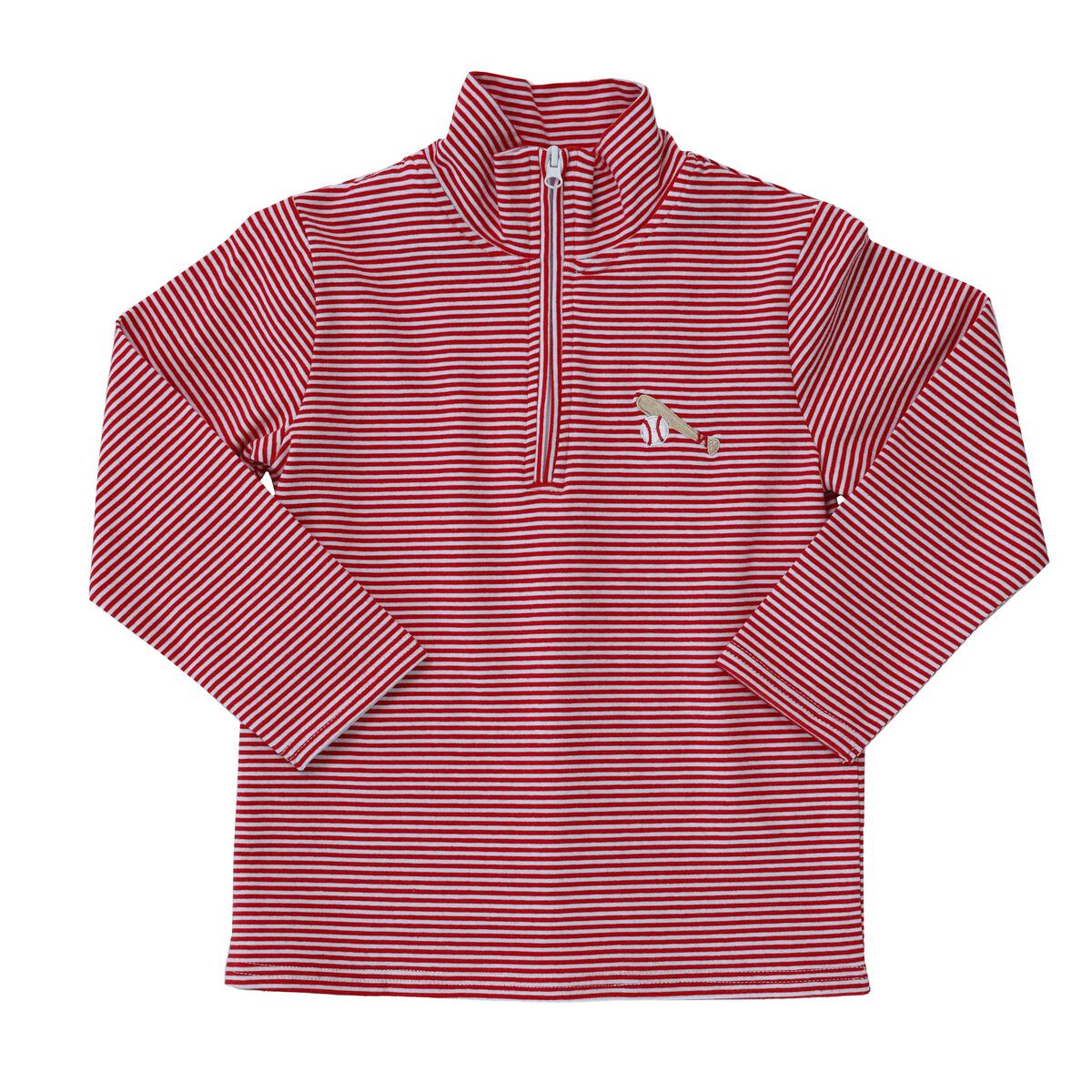 Baseball 1/4 Zip Pullover - Doodlebug's Children's Boutique