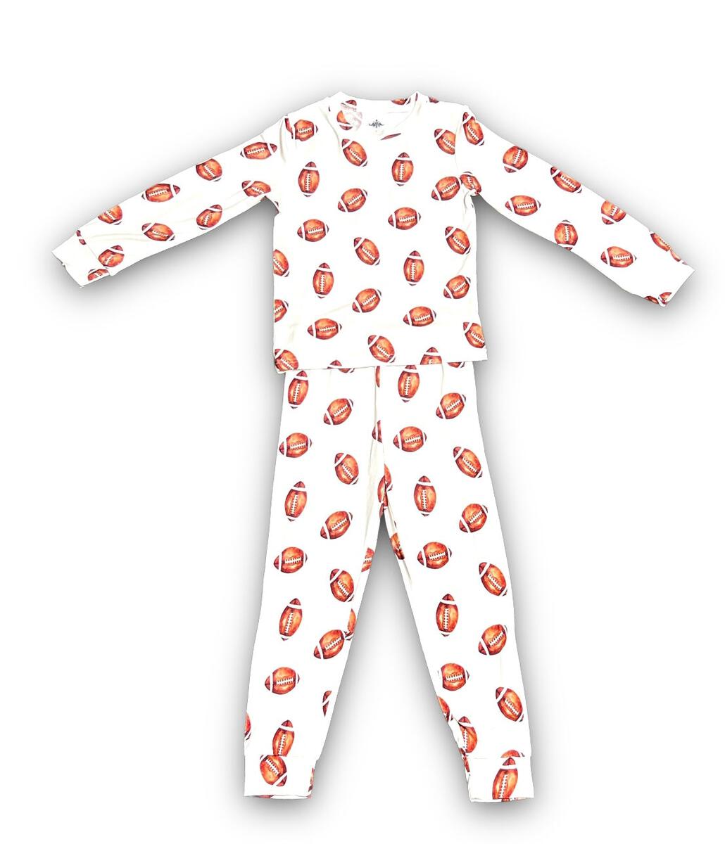 Football Bamboo Pajama - Doodlebug's Children's Boutique