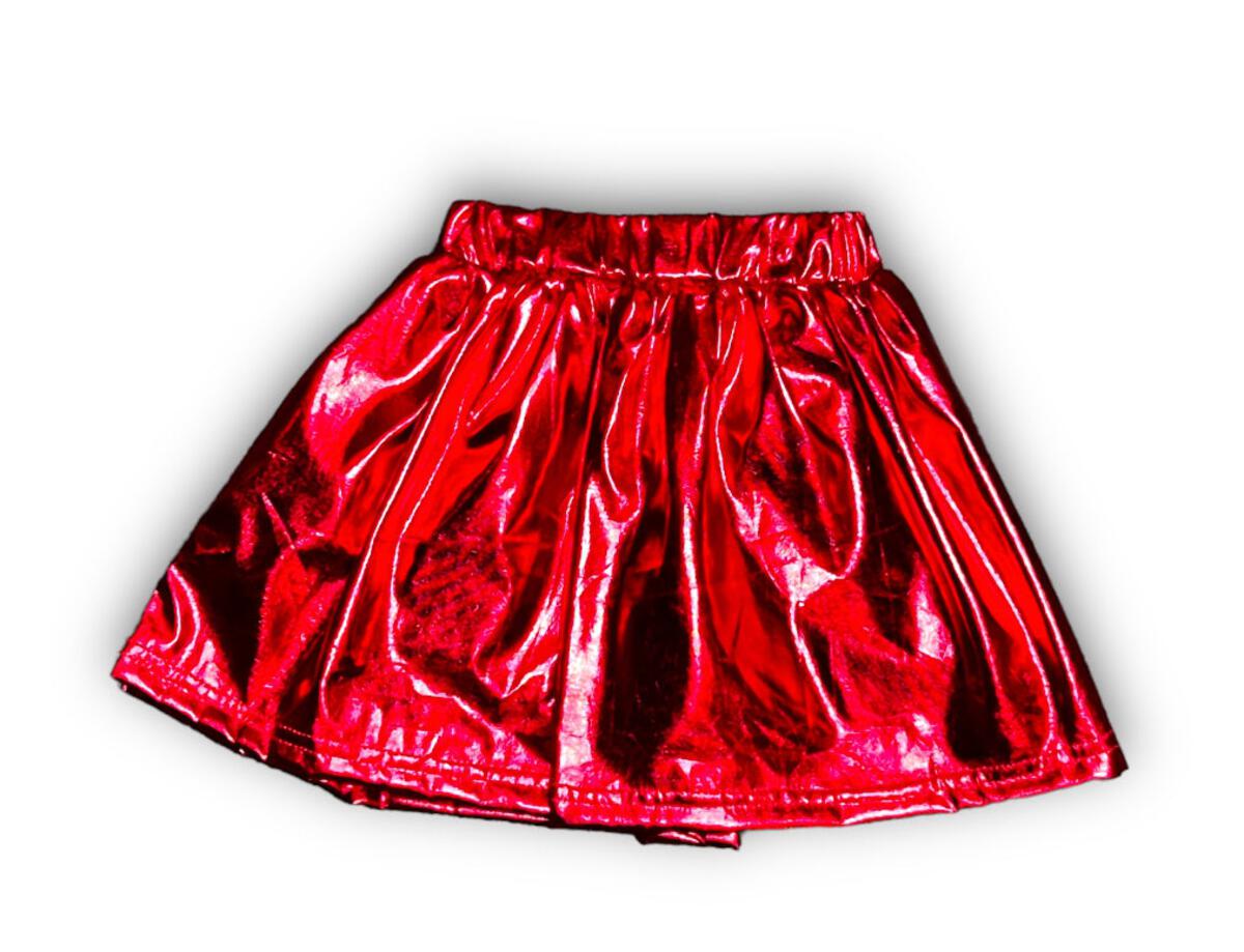 Red Metallic Skort - Doodlebug's Children's Boutique