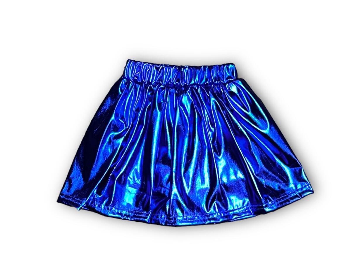 Royal Blue Metallic Skort - Doodlebug's Children's Boutique