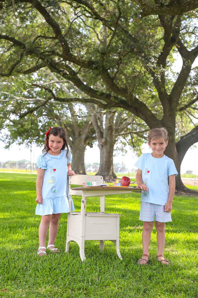 ABC Applique Dress - Doodlebug's Children's Boutique