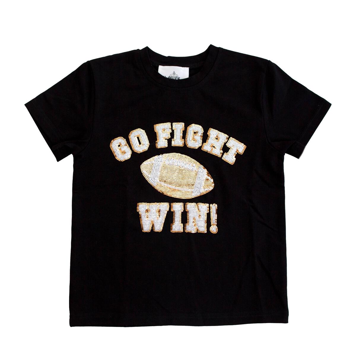 Go, Fight, Win Sequin Tee - Doodlebug's Children's Boutique