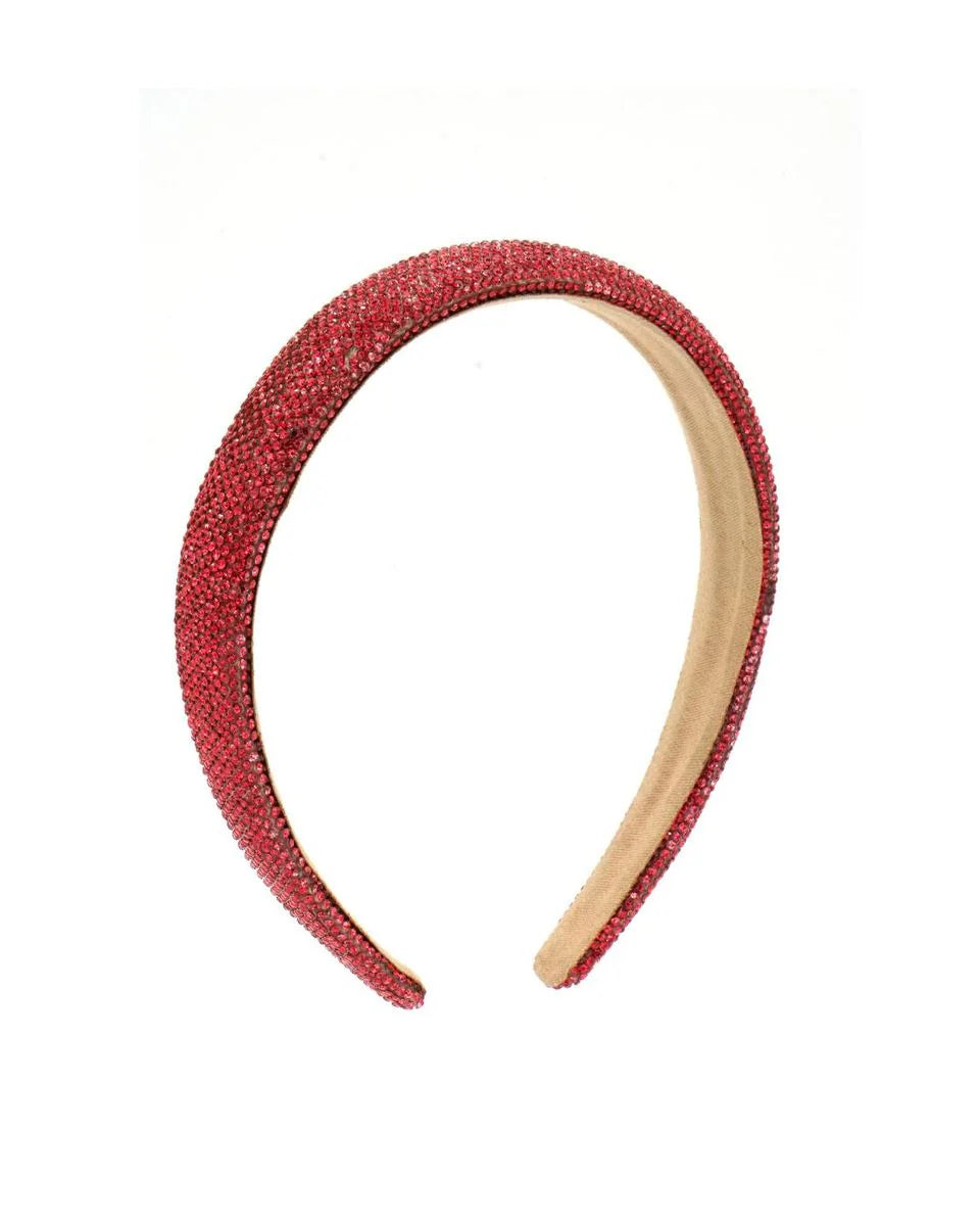 Red Crystallized Headband - Doodlebug's Children's Boutique
