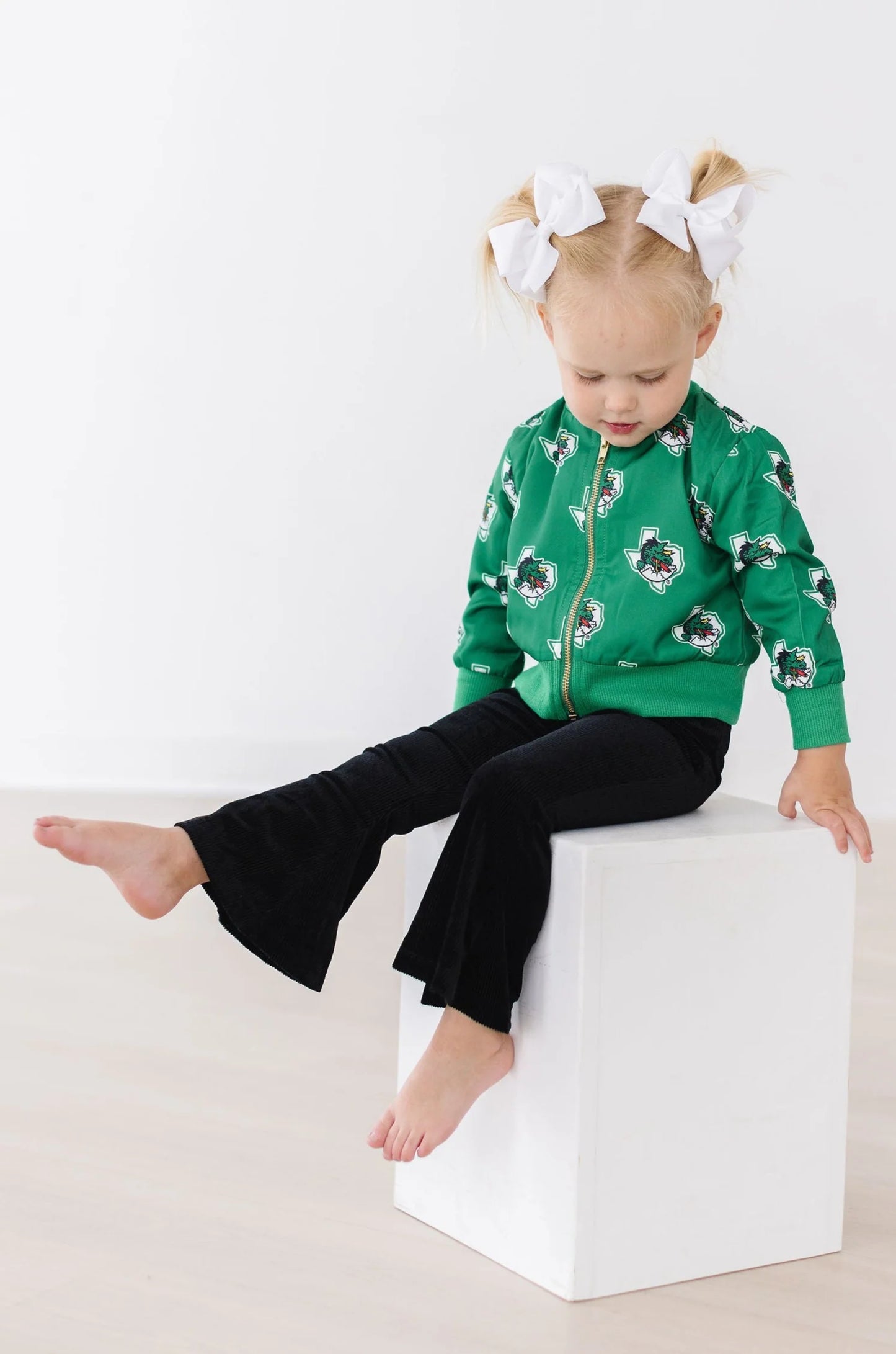 Black Ribbed Velvet Bells - Doodlebug's Children's Boutique
