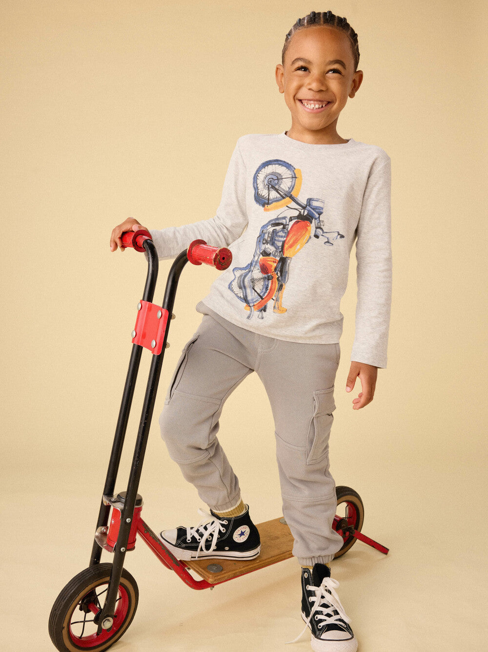 Motor Bike Graphic Tee - Doodlebug's Children's Boutique