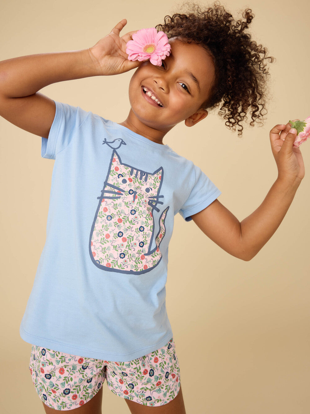 Azulejo Cat Graphic Tee - Doodlebug's Children's Boutique