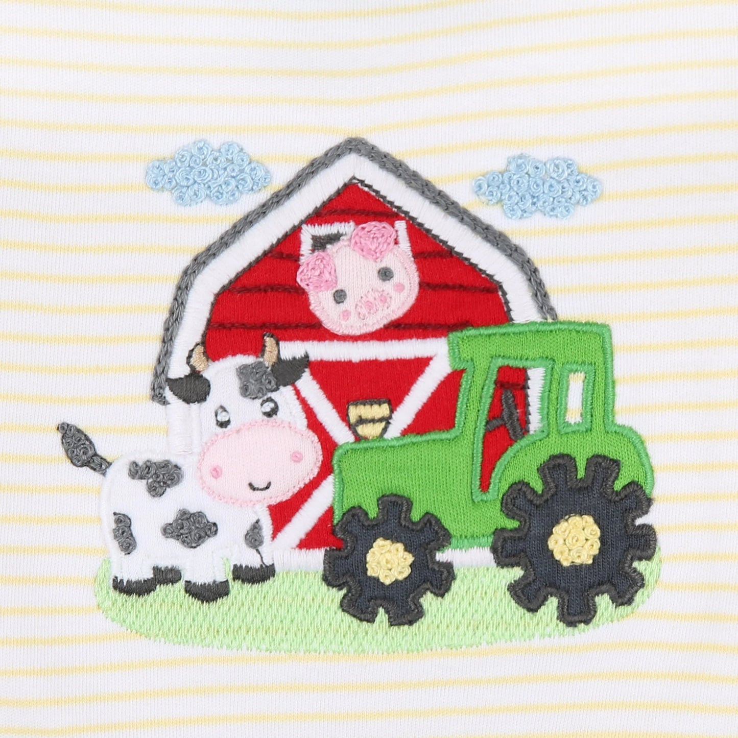 E-I-E-I-O Zipper Footie - Doodlebug's Children's Boutique