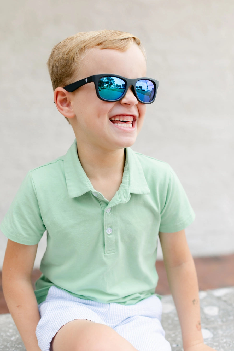 Jet Black Polarized Sunglasses - Doodlebug's Children's Boutique