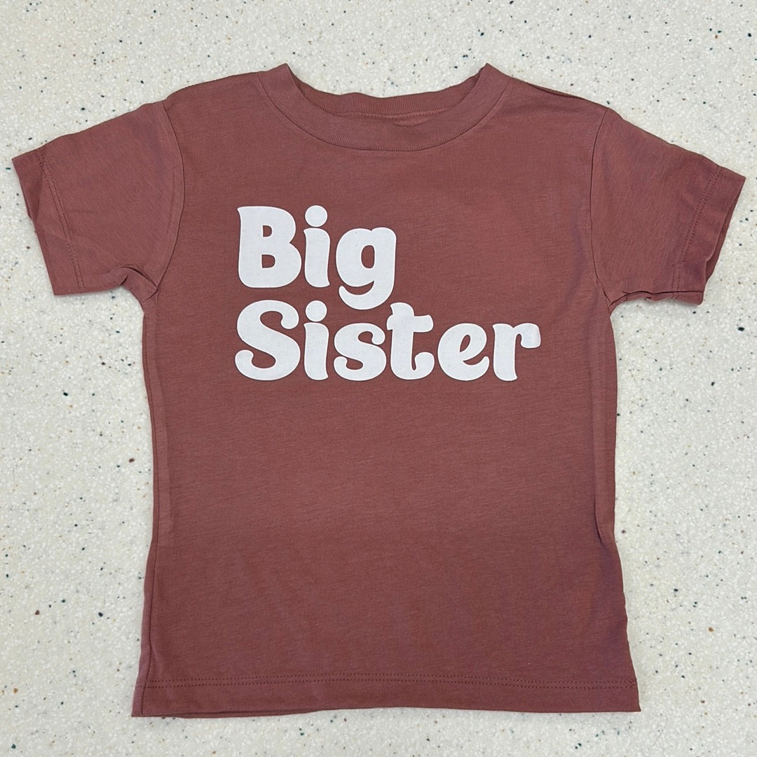 Mauve Big Sister Tee - Doodlebug's Children's Boutique