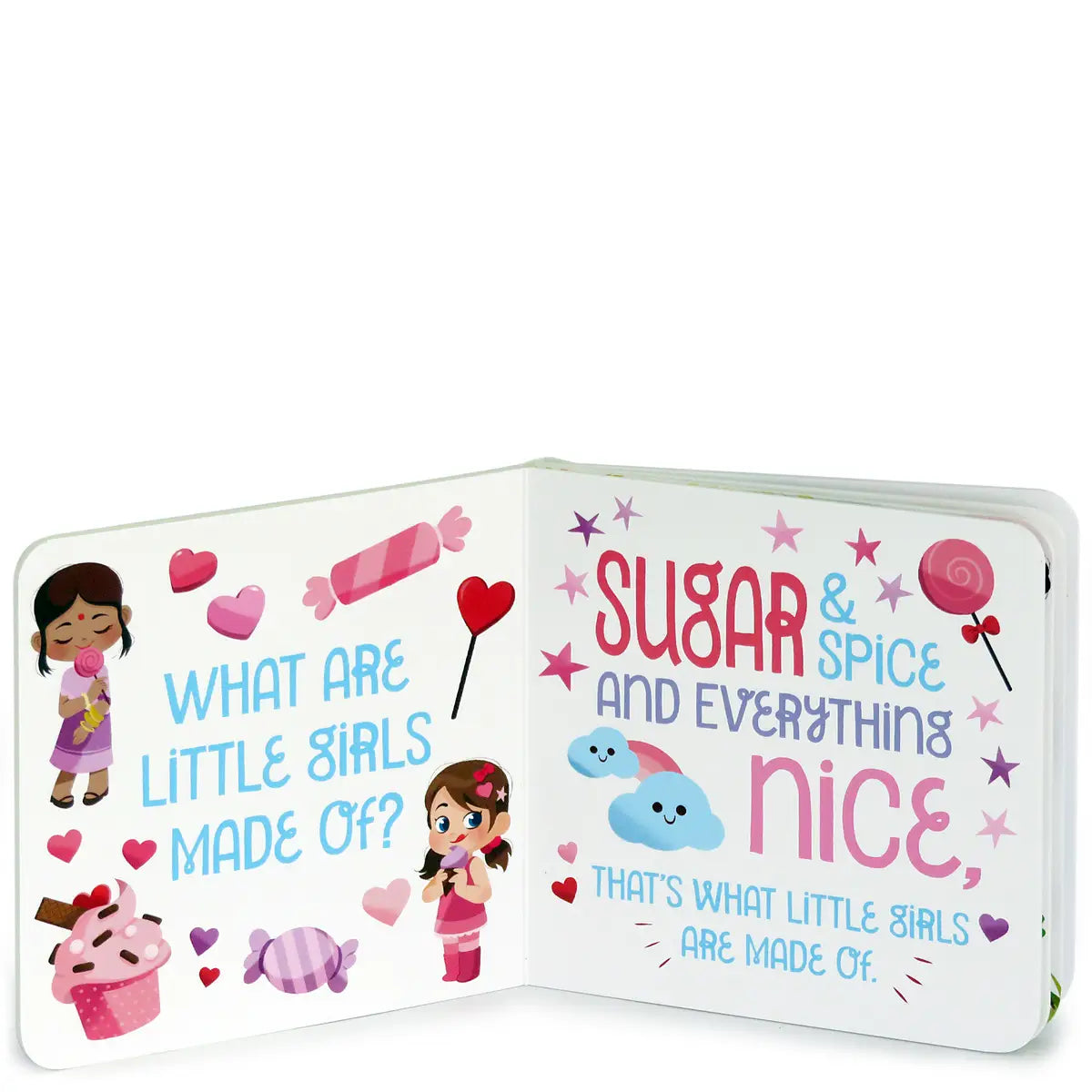 What Are Little Girls Made Of Greeting Card Book - Doodlebug's Children's Boutique