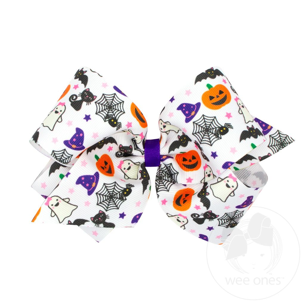 Halloween Print King Bow - Doodlebug's Children's Boutique