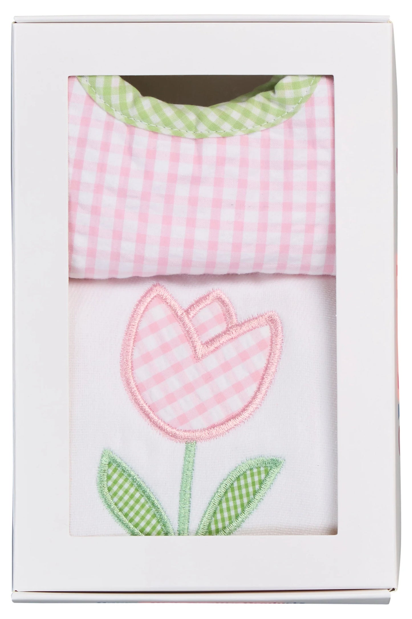 Tulip Bib & Burp Cloth Box Set - Doodlebug's Children's Boutique