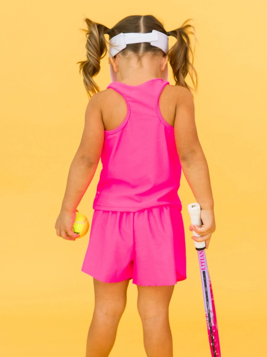 Active Butterfly Shorts in Neon Magenta - Doodlebug's Children's Boutique