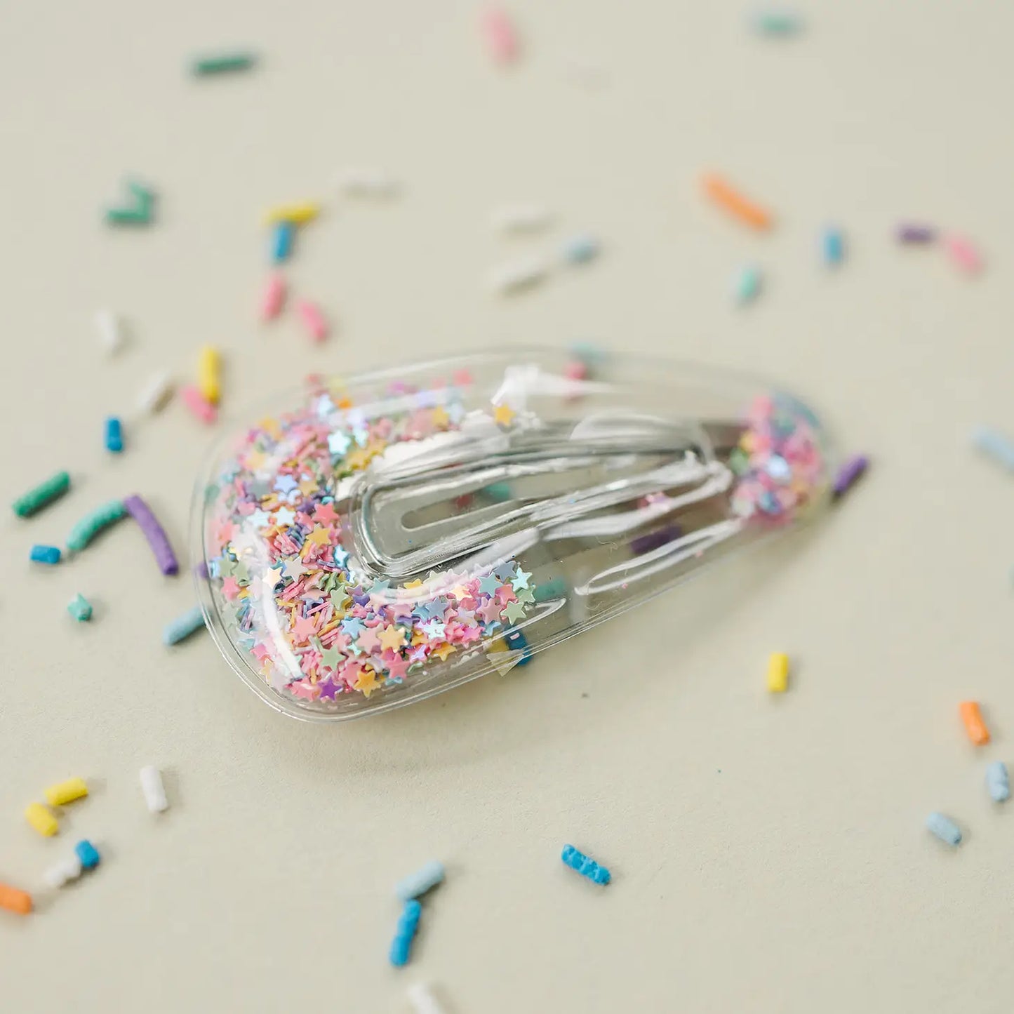 Star Confetti Hair Clip - Doodlebug's Children's Boutique