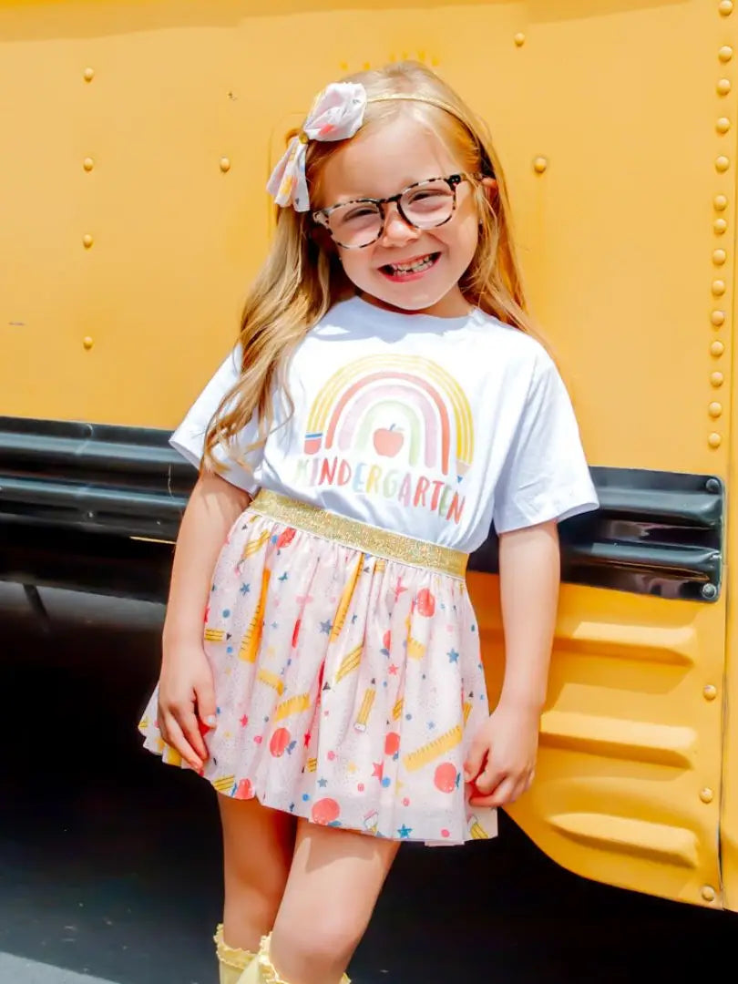Kindergarten Pencil Rainbow Shirt - Doodlebug's Children's Boutique