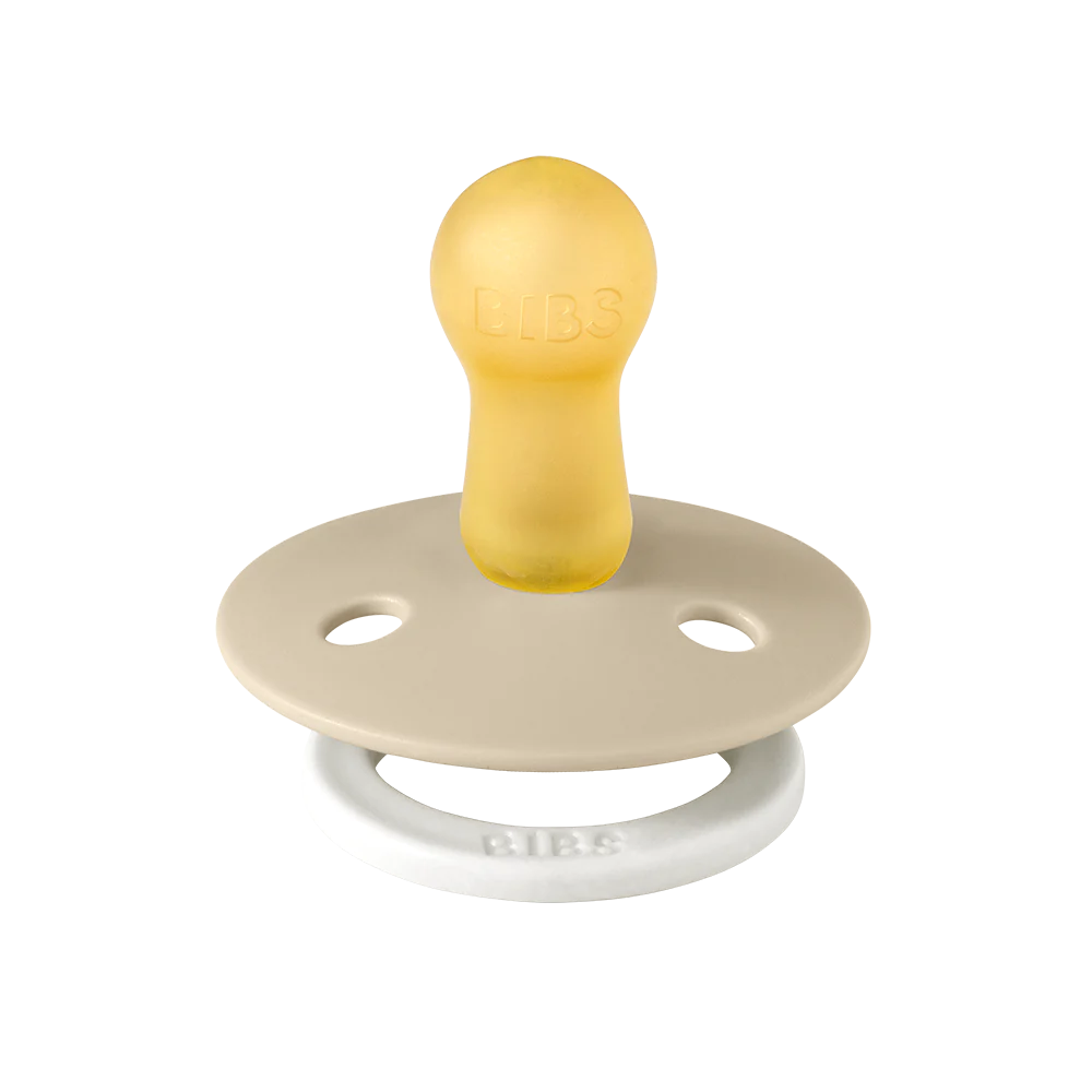 BIBS Pacifier Glow Two Pack in Blush and Vanilla - Doodlebug's Children's Boutique