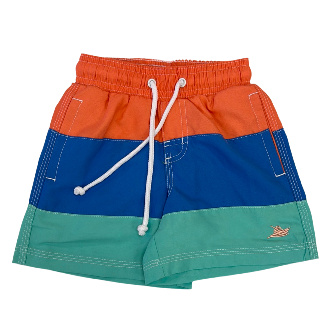 Swim Trunks in Regatta Color Block - Doodlebug's Children's Boutique