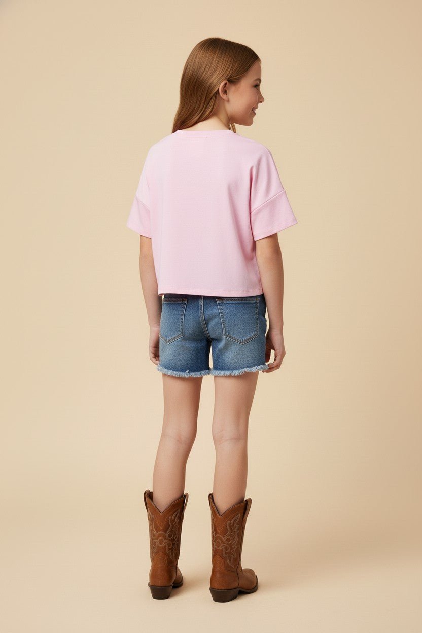 Sequined Cactus Boots Shirt - Doodlebug's Children's Boutique