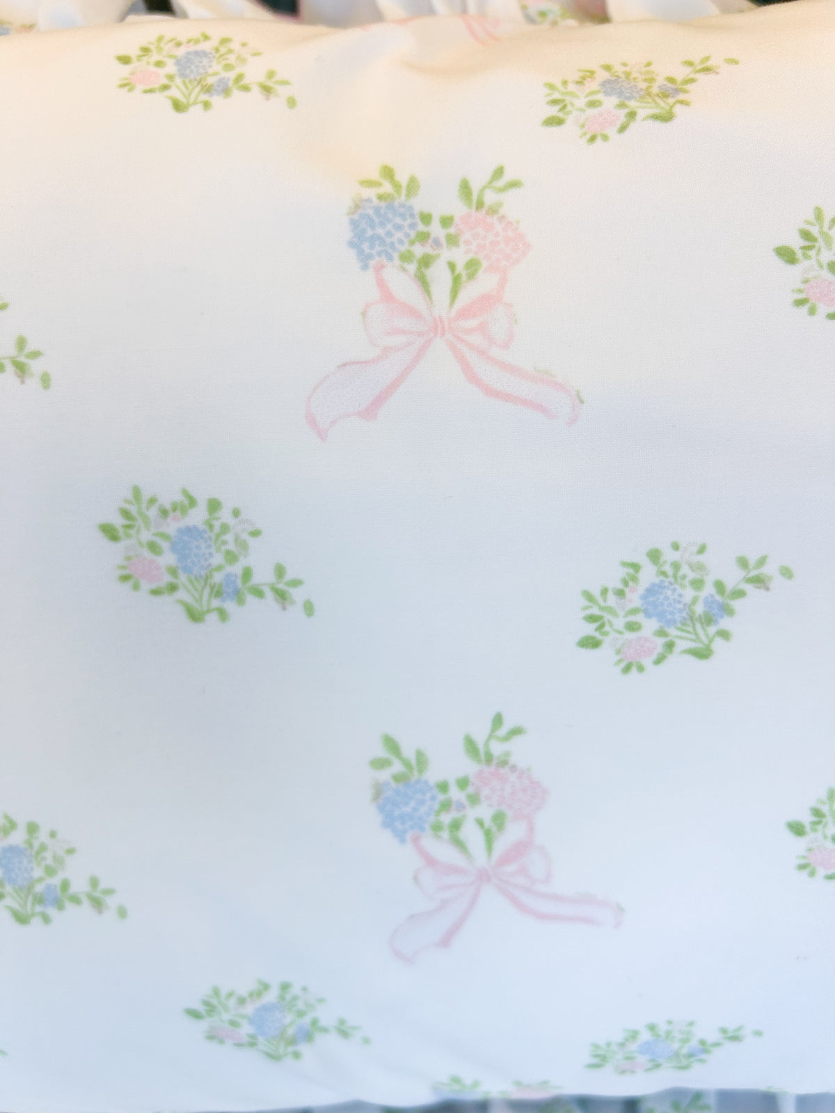 Hydrangea Ruffle Pillow - Doodlebug's Children's Boutique