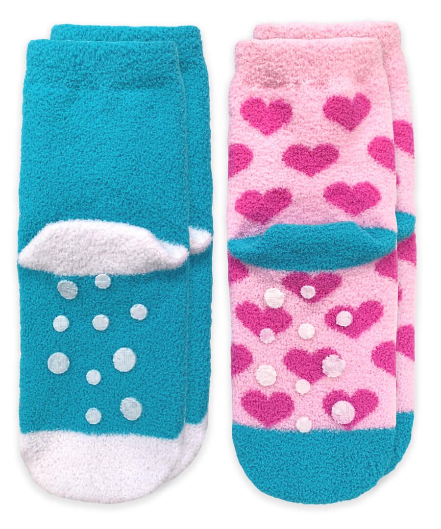 Llama Love Fuzzy Non Skid Slipper Socks 2 Pack - Doodlebug's Children's Boutique