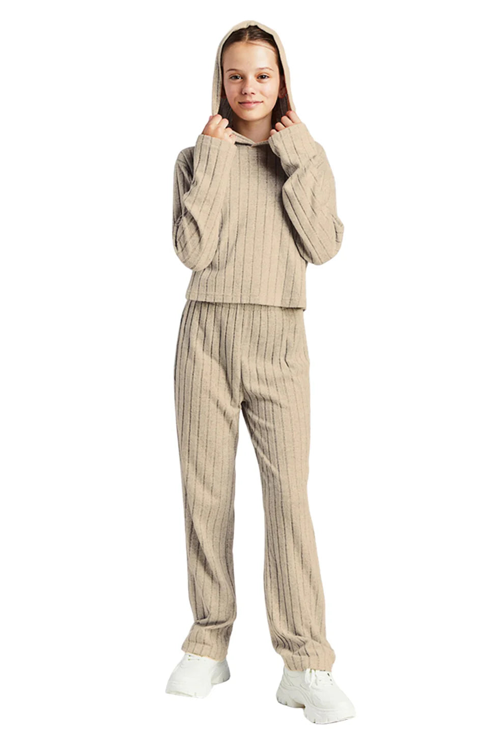 Pull On Lounge Set in Oat - Doodlebug's Children's Boutique