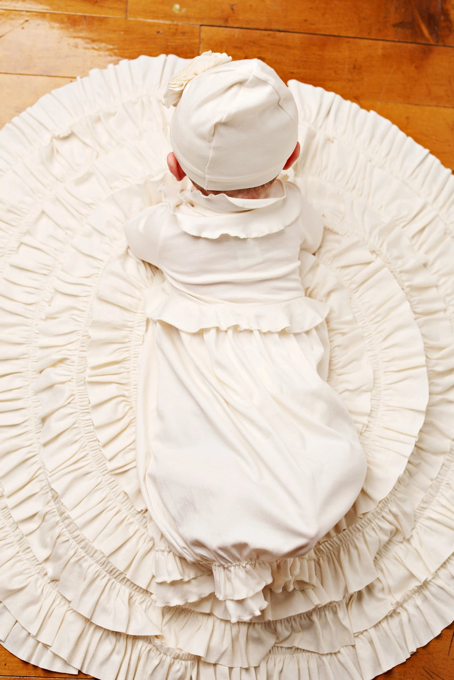 Jenna Gown in Eggnog - Doodlebug's Children's Boutique