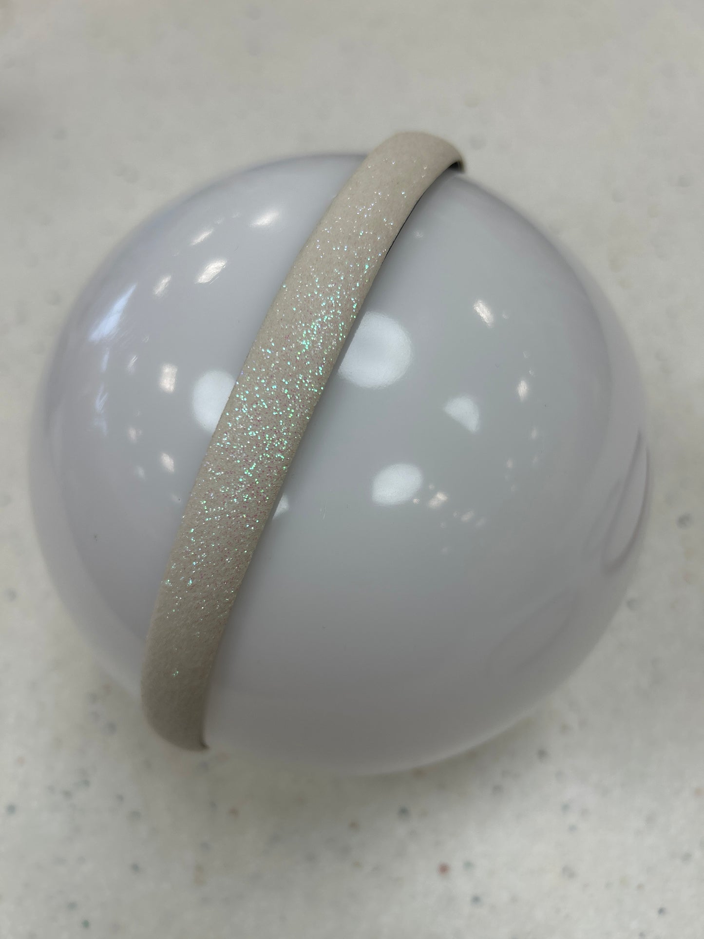 White Glitter Headband - Doodlebug's Children's Boutique