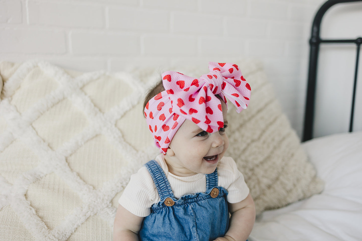 Valentine Double Bow Headband - Doodlebug's Children's Boutique