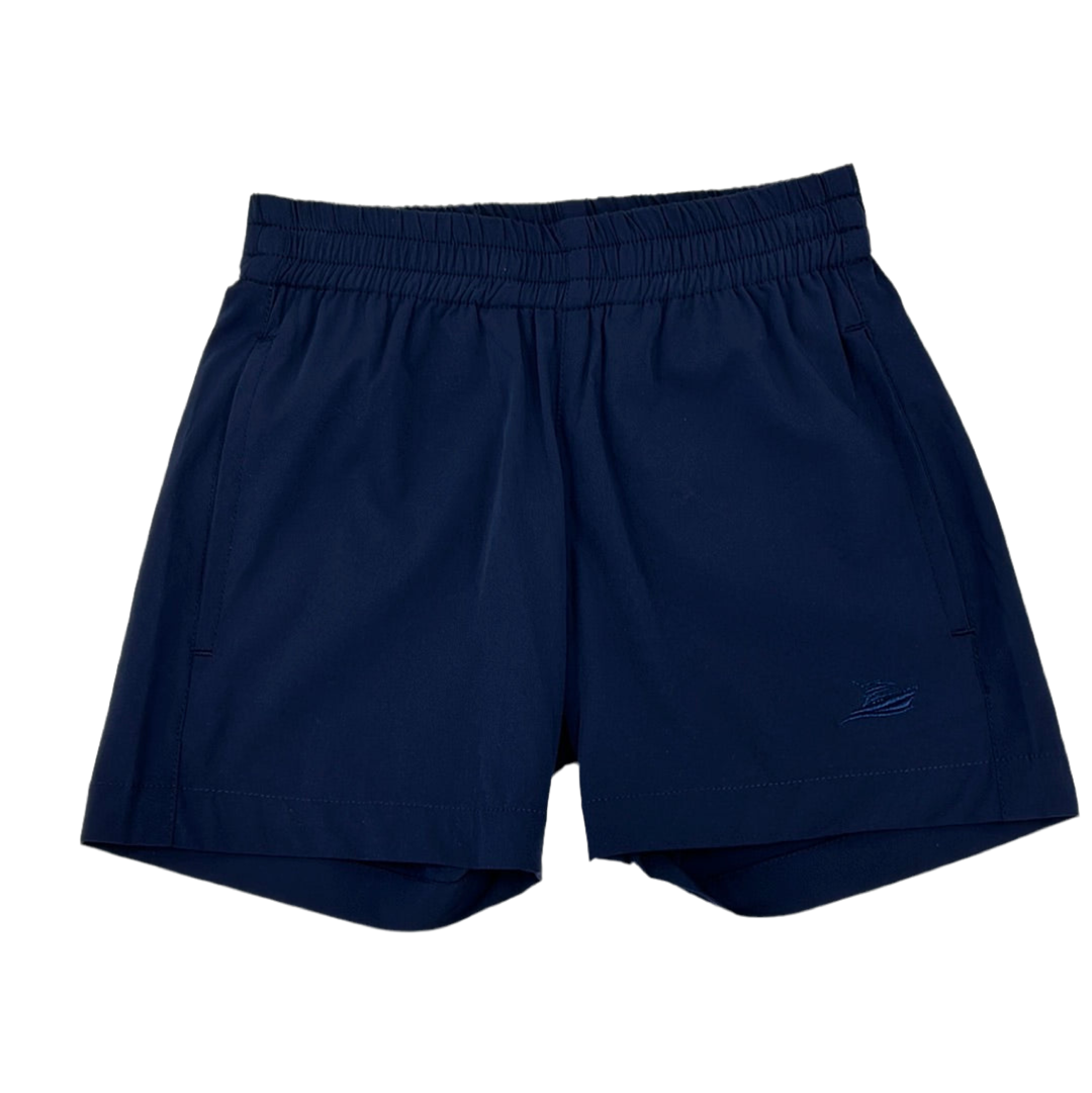Performance Play Shorts in Navy - Doodlebug's Children's Boutique
