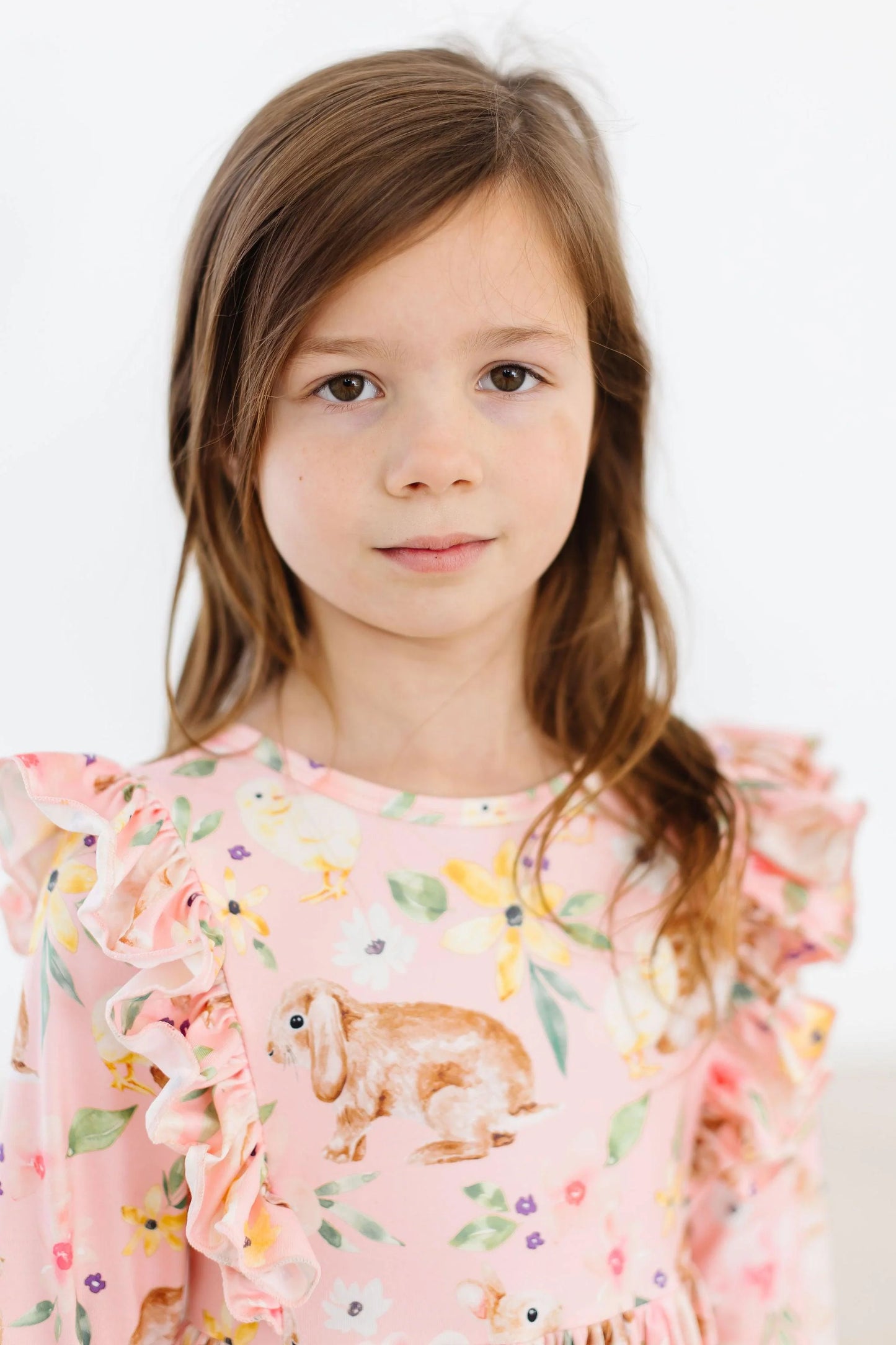 Chicks & Bunnies Ruffle Twirl Dress - Doodlebug's Children's Boutique