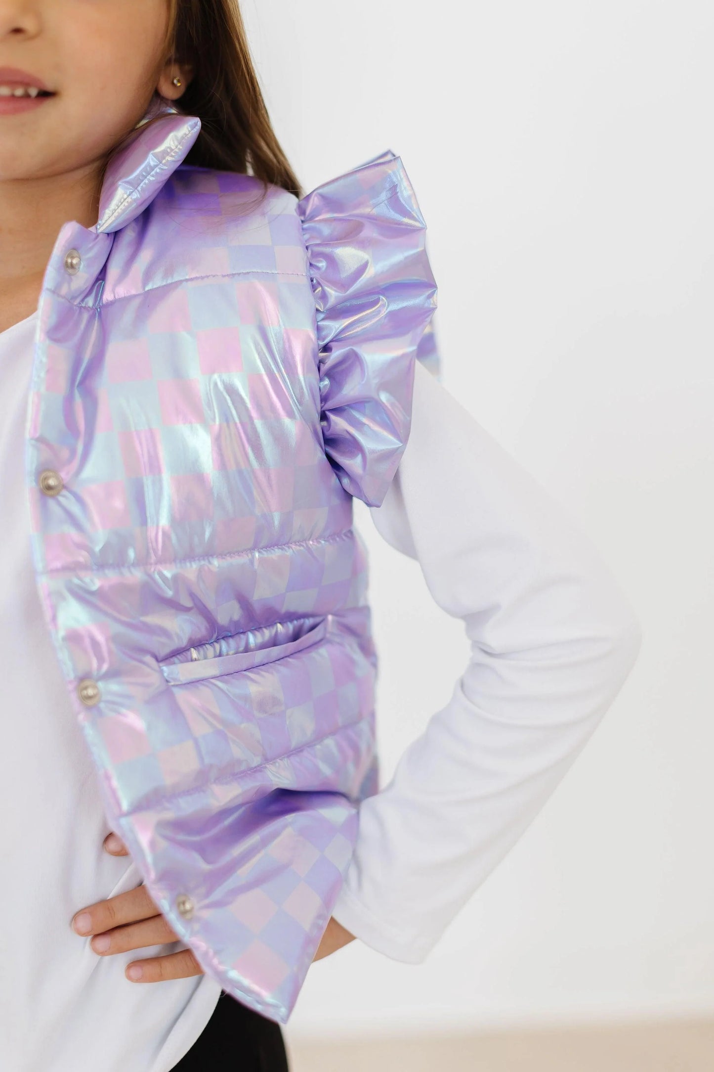 Lavender Haze Puffer Vest - Doodlebug's Children's Boutique