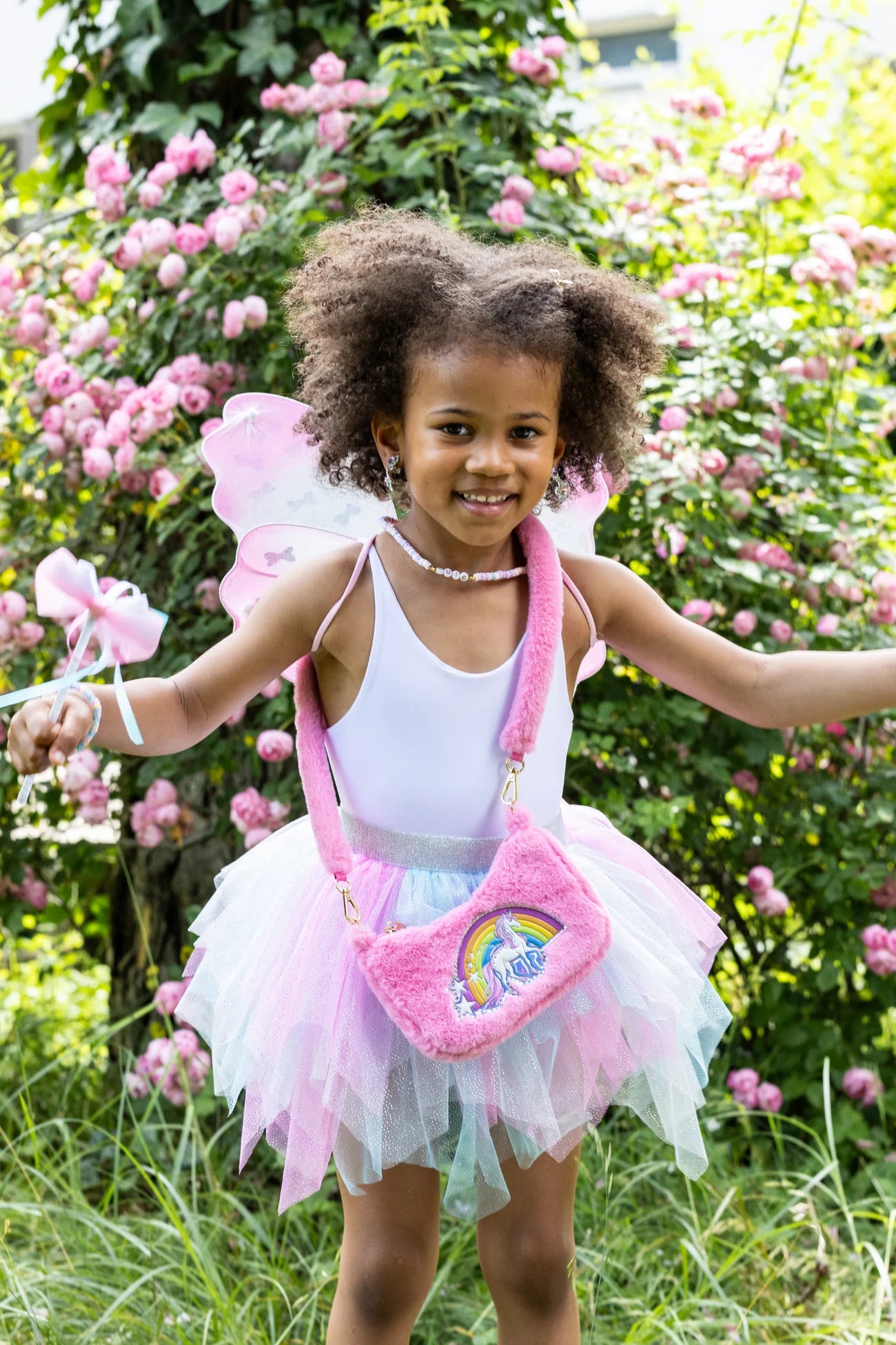 Pink Rainbow Cuddle Crossbody Purse - Doodlebug's Children's Boutique