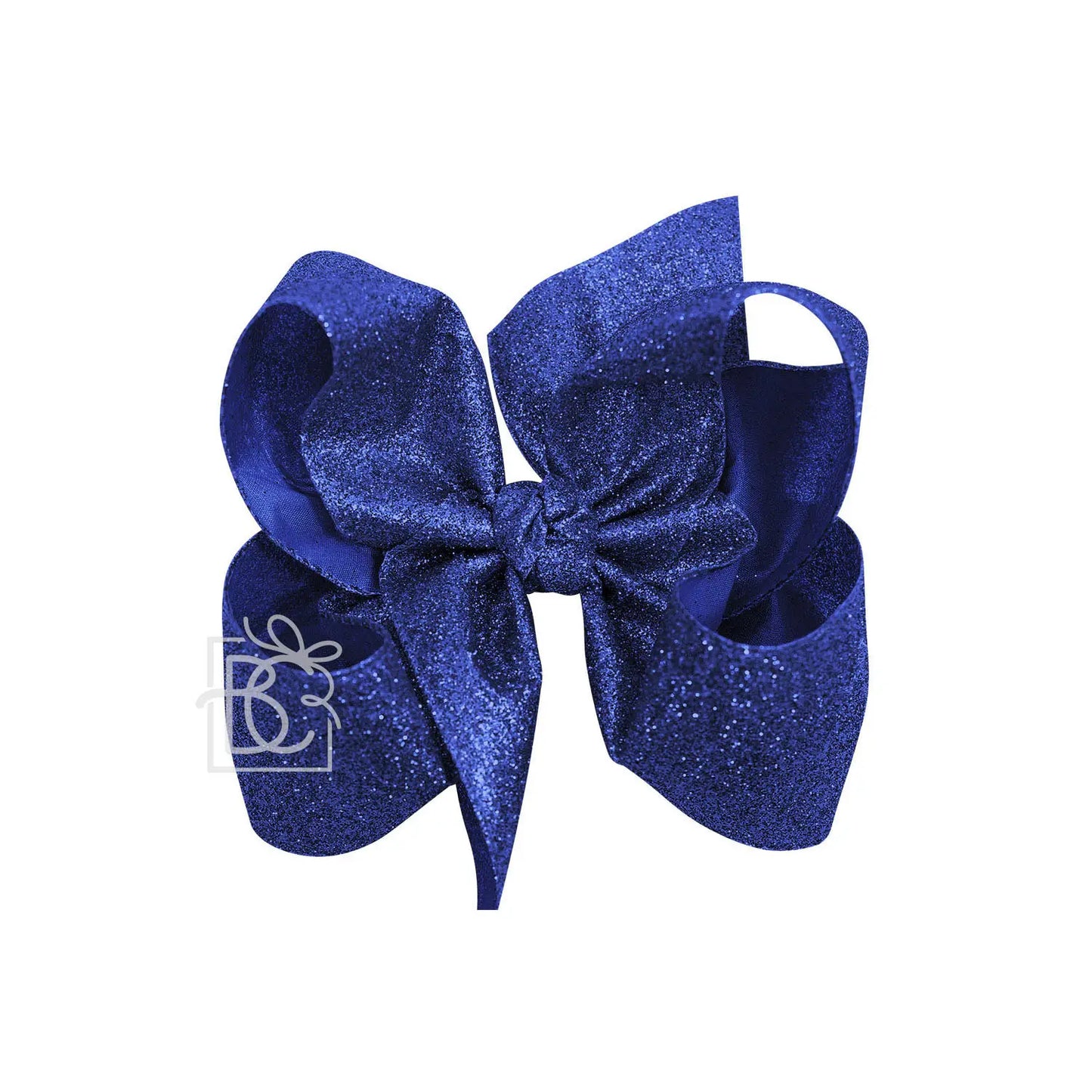 Jumbo Glitter Bow in Royal Blue - Doodlebug's Children's Boutique