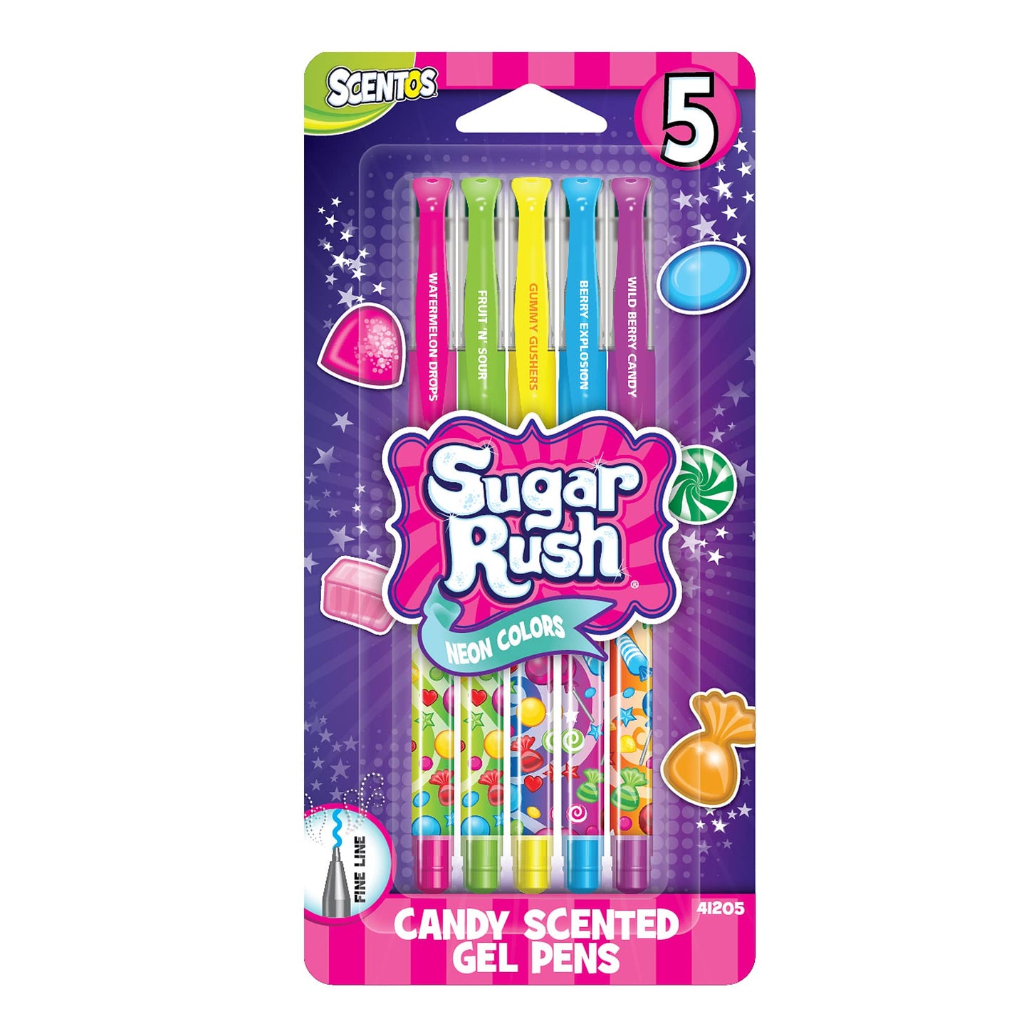 Sugar Rush Scented Neon Gel Pens - Doodlebug's Children's Boutique