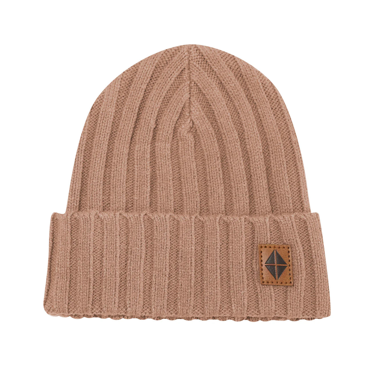 Chunky Knit Ribbed Beanie in Latte - Doodlebug's Children's Boutique