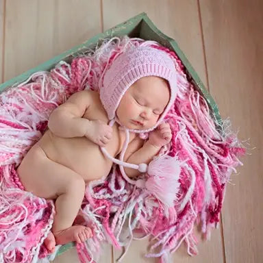 Pink Going Home Crochet Hat - Doodlebug's Children's Boutique