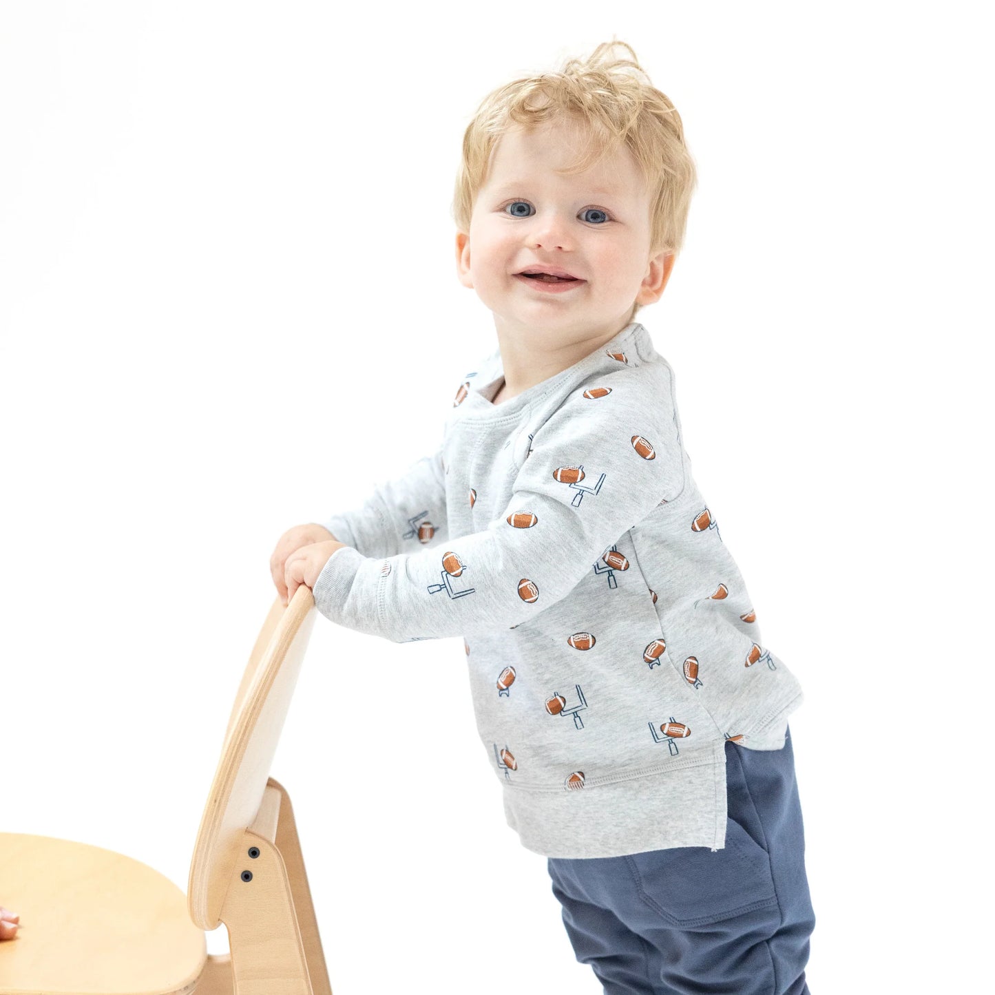 Football Field Goal Raglan Sweatshirt and Jogger Set - Doodlebug's Children's Boutique