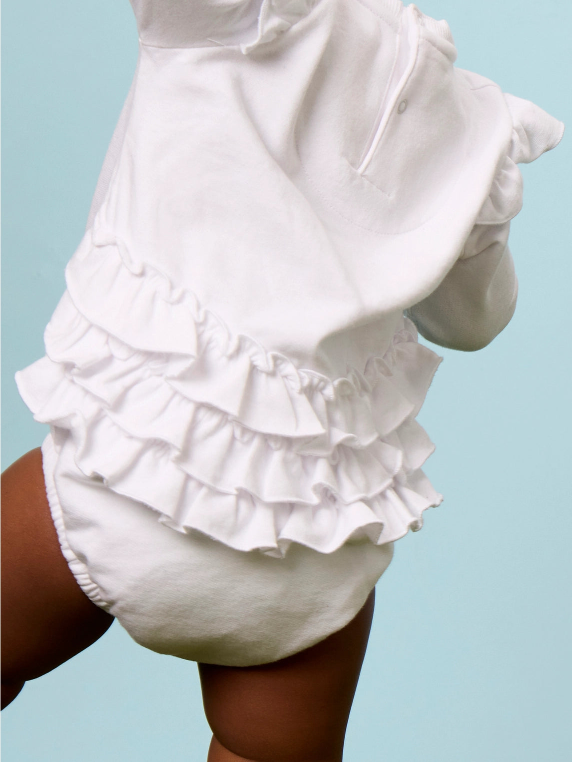 Football Bow Applique Ruffle Romper