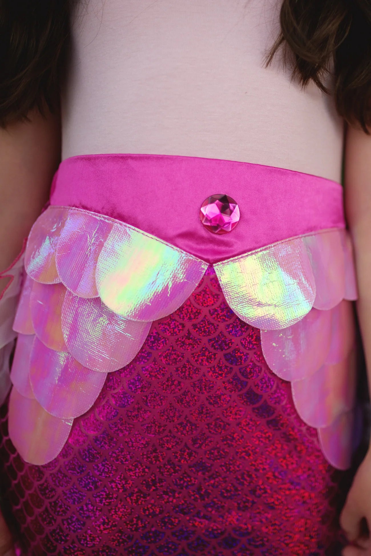 Pink Mermaid Glimmer Skirt & Headband - Doodlebug's Children's Boutique