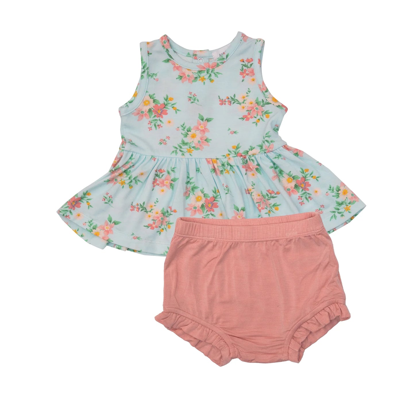 Peplum Tank and Bloomer Set in Vintage Joy - Doodlebug's Children's Boutique
