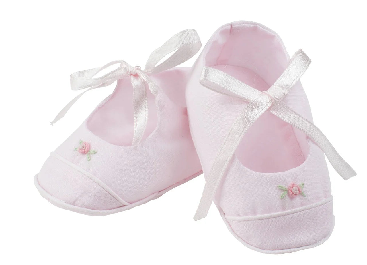 Rose Garden Ribbon Booties - Doodlebug's Children's Boutique