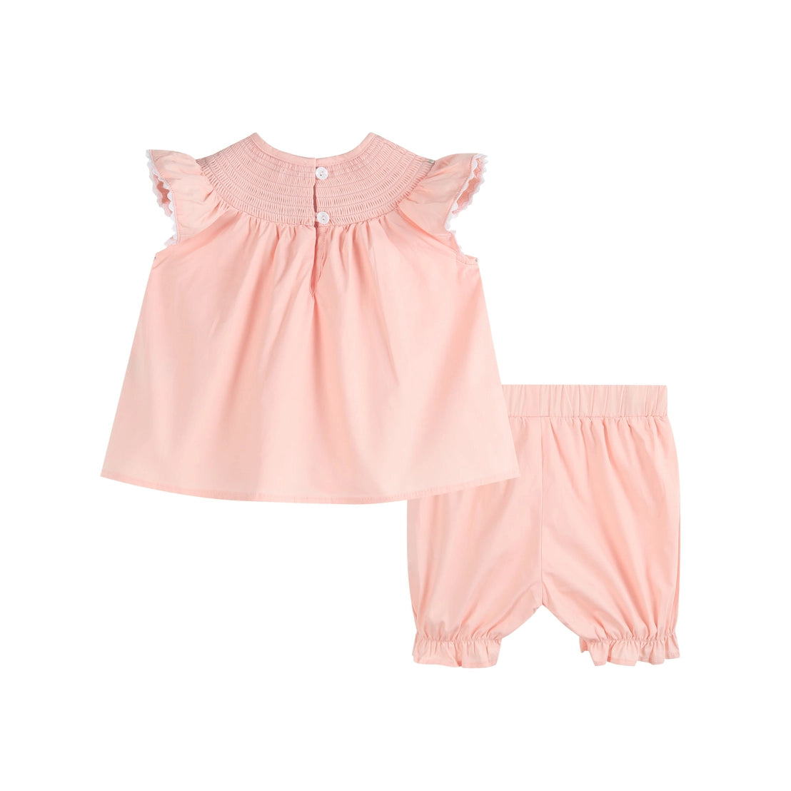 Mauve Easter Bunny Smocked Top and Bloomer Set - Doodlebug's Children's Boutique