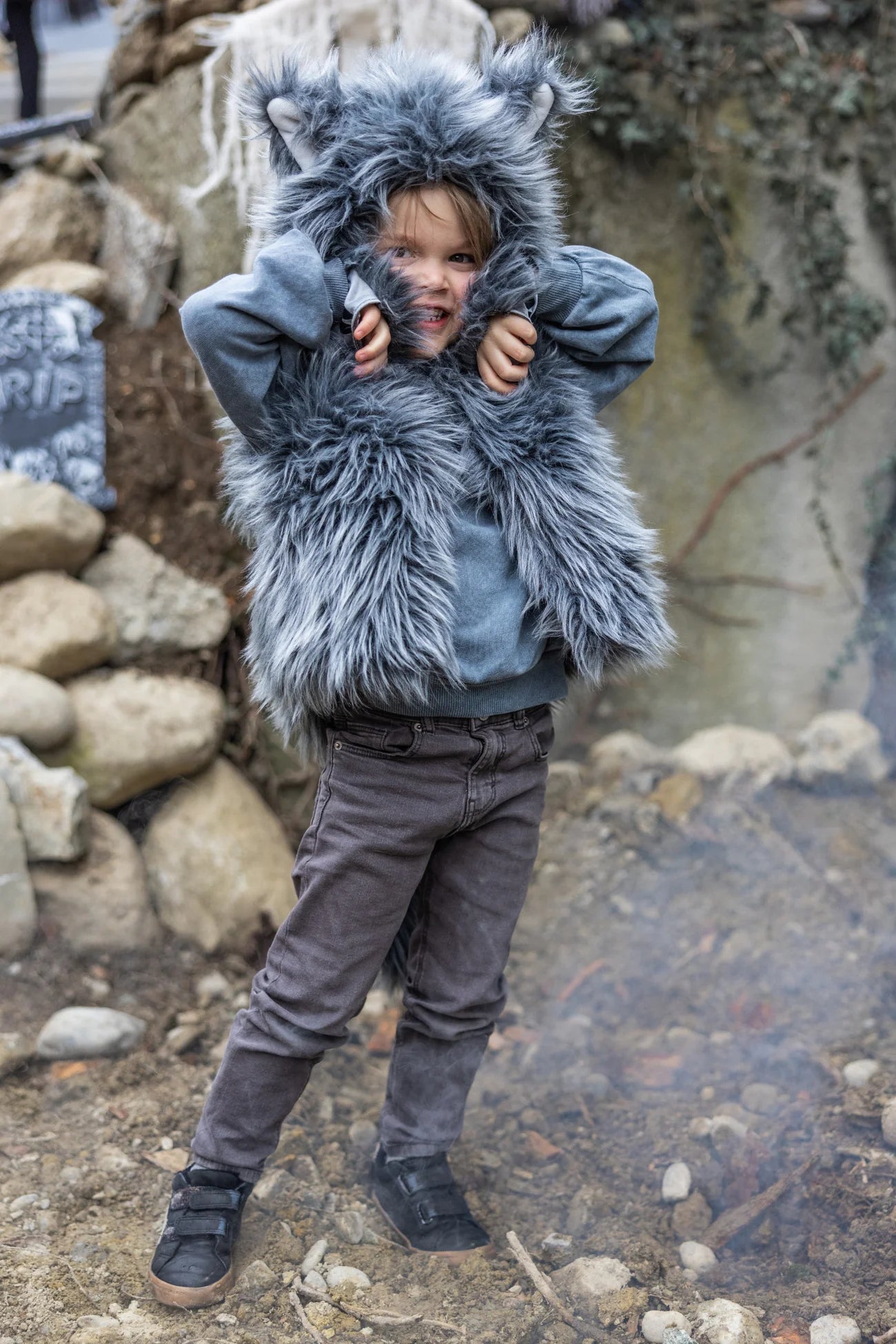 Big Bad Wolf Vest with Gloves - Doodlebug's Children's Boutique