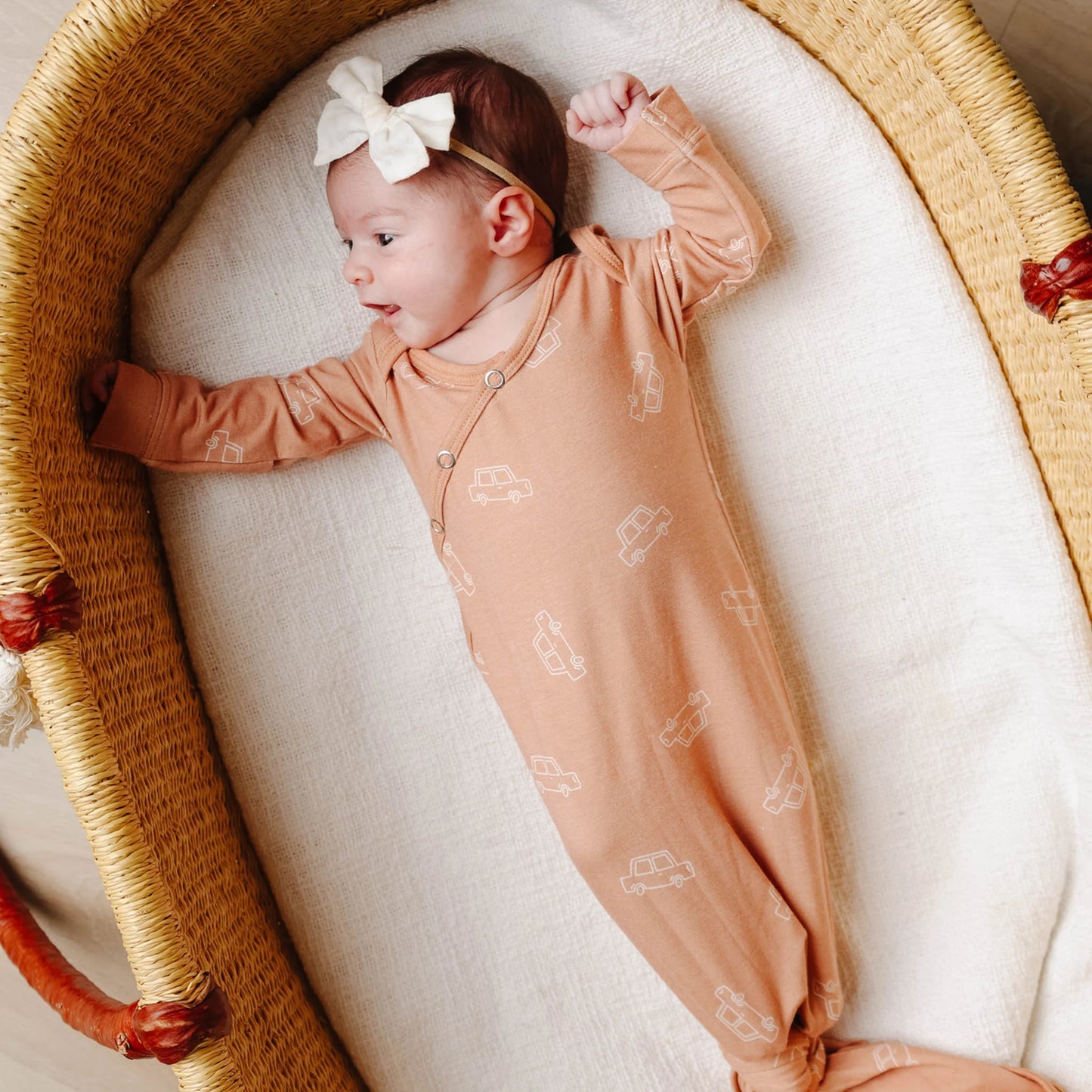 Cooper Knotted Gown - Doodlebug's Children's Boutique