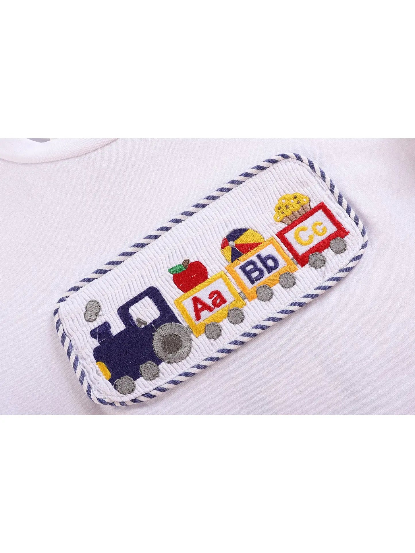 Alphabet Train Smocked Shirt and Shorts Set - Doodlebug's Children's Boutique