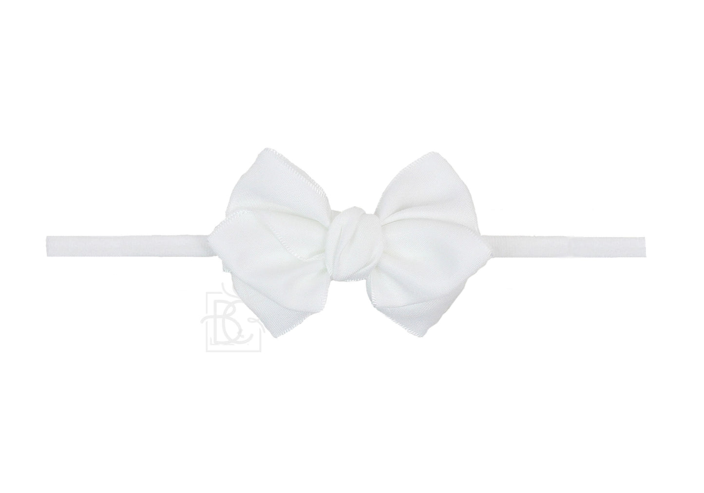 Euro Bow Headband in White - Doodlebug's Children's Boutique