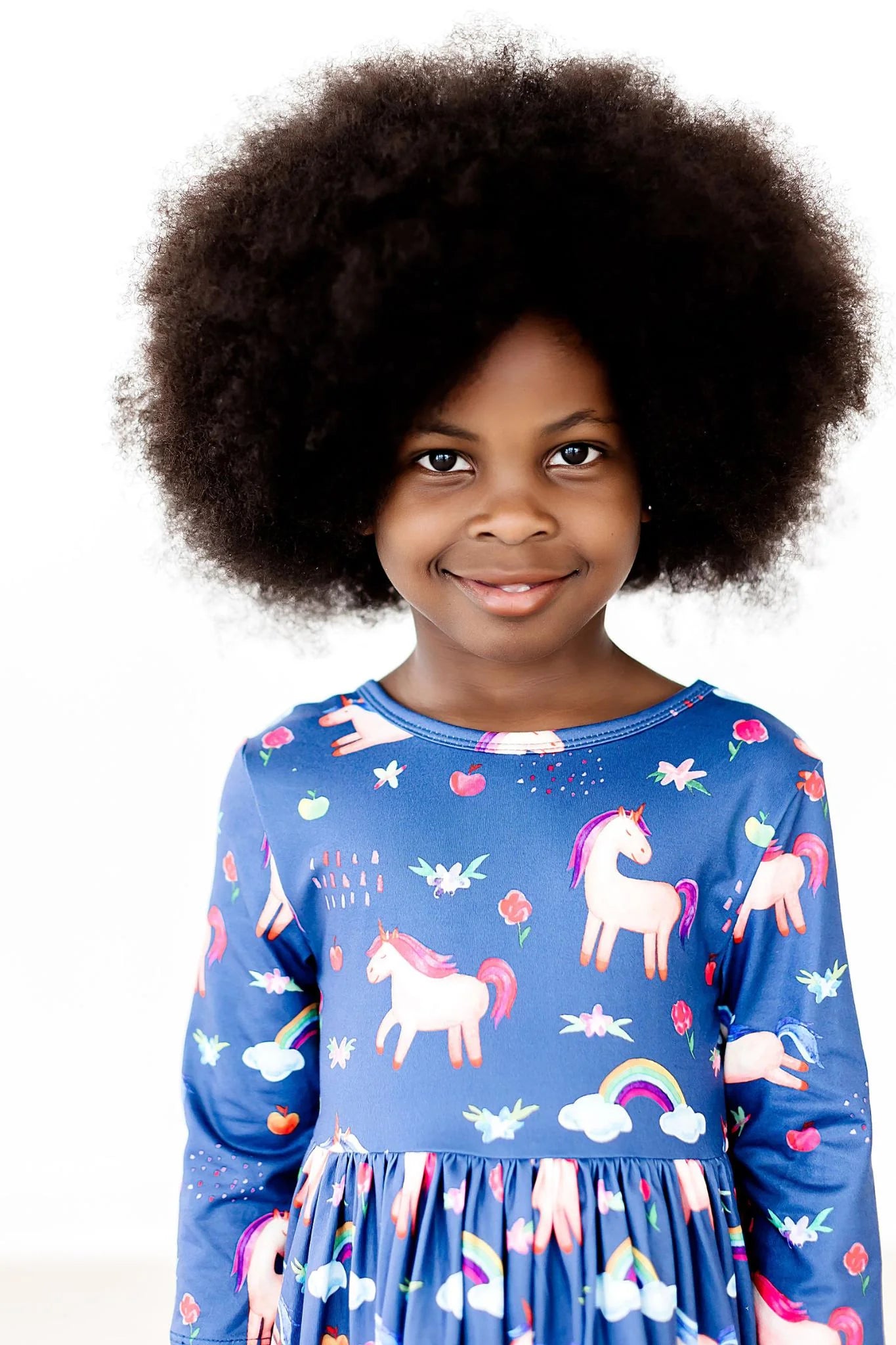 Painted Skies 3/4 Sleeve Pocket Twirl Dress - Doodlebug's Children's Boutique