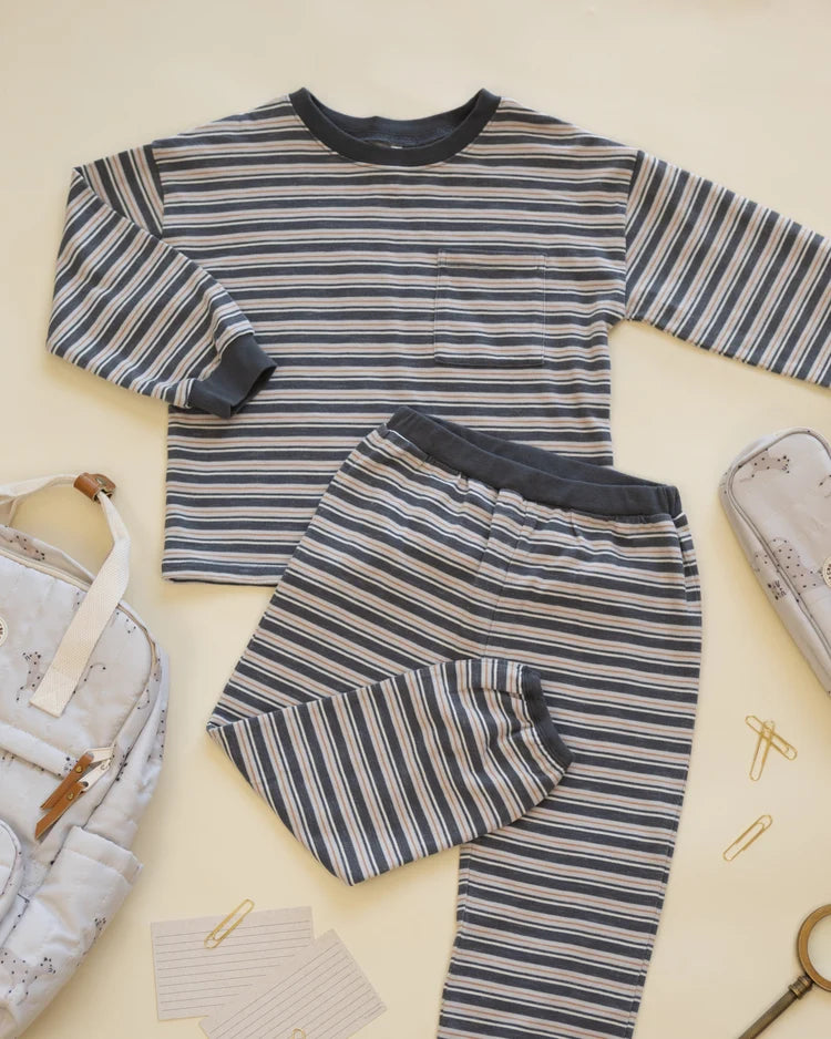 Relaxed Set in Blue Stripe